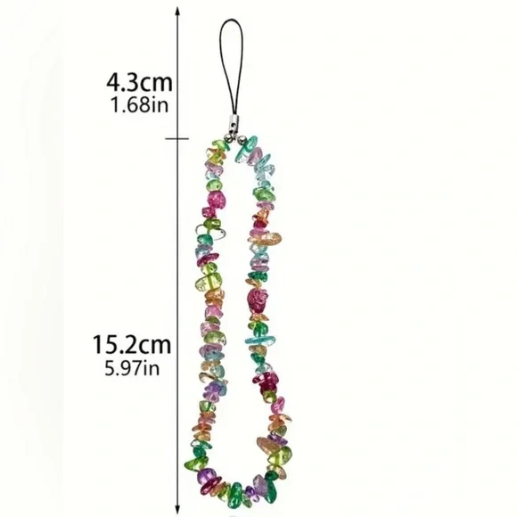 Phone Wristlet, Phone Bracelet, Phone Charm, Phone accessory, Phone Strap - Picture 4 of 4